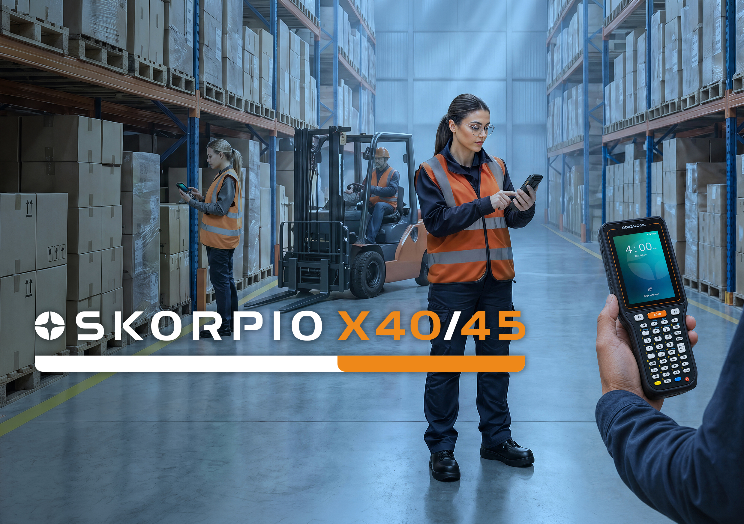 Skorpio X40/45: THE NEXT-GENERATION KEY-BASED MOBILE COMPUTER BUILT FOR ALL-DAY OPERATIONS